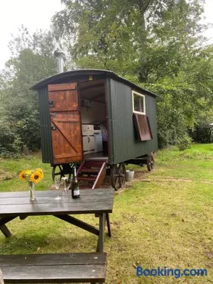 Image of The Shepherd's Hut - Wild Escapes Wrenbury off grid glamping - ages 12 and over