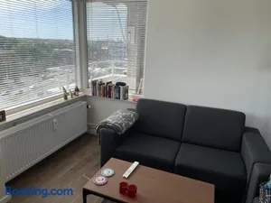 Image of Apartment with city skyline