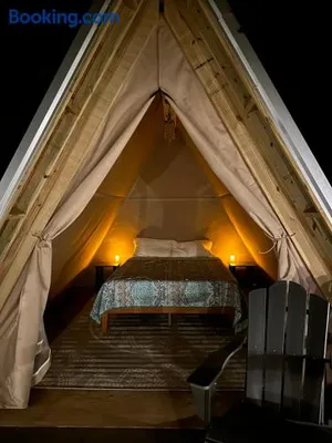 Image of Bohamia - Cozy A-Frame Glamp on 268 acre forest retreat