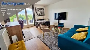Image of Penthouse lumineux 20min Paris et Disney avec 2 balcons