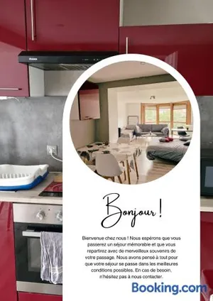 Image of Joli studio une pièce 15min à pied centre dEpinal 4 personnes grâce au canapé lit, parking privé gratuit et parking extérieur gratuit Machine à laver TV wifi machine à café linge de lit et serviettes fournis