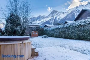 Image of Chalet Les Drus Luxurious Chalet With Breathtaking Mont Blanc Views From Hot Tub and Garden