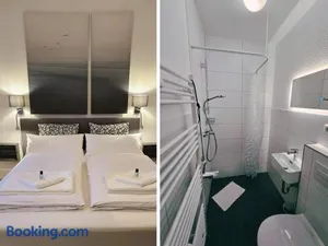 Image of STAYaWHILE Apartment COMFORT nähe Herzzentrum, Bali Therme, Kurpark GOP, free Parking, Netflix, Boxspringbett, neues Duschbad