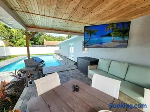 Image of Serenity by the Sea! Cozy pool home with putting green & fire pit!