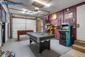 Image of Mountain Oasis Hot Tub Game Room Fire Pit