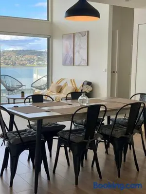 Image of Modern villa with water view