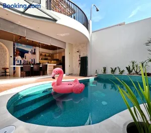 Image of Casa de Jingga - KBP with Aesthetic Pool, Fun for Family & Friends, Near Whoosh High Speed Train