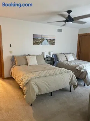 Image of Beach Lake Michigan King Bed Pet Friendly