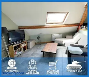 Image of Les combles de l Aure Grand studio cosy confortable classé 3 étoiles centre Bayeux 2 mn à pied cathédrale proche plages du débarquement