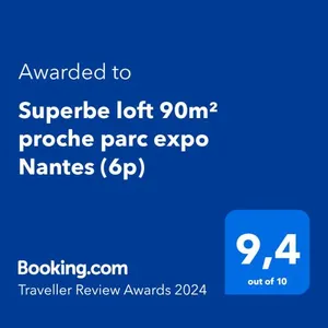 Image of Superbe loft 90m² proche parc expo Nantes (6p)