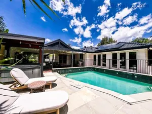 Image of Peaceful tropical retreat with pool, mineral spa & Games room