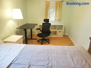 Image of Private Room with Queen Bed and Work Station