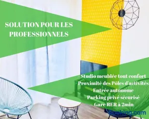 Image of BtoBed - Location Professionnelle - Studio Confort Parking Gratuit Villepinte - Proche Parc des Expositions et Aéroport CDG
