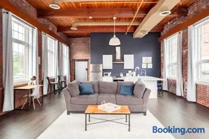 Image of Jennifer's Riverfront Loft Apartment Historic Building