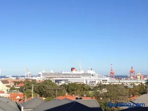 Image of Studio 204 with harbour, ocean and sunset views from the balcony