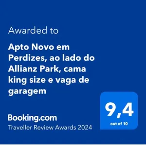 Image of Apto Novo é confortável em Perdizes, ao lado do Allianz Park, cama king size