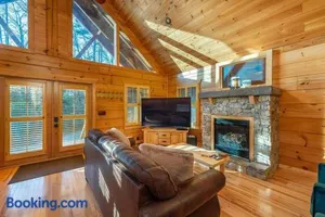 Image of Fully Stocked Cabin Retreat w/ Game Room & Pond!