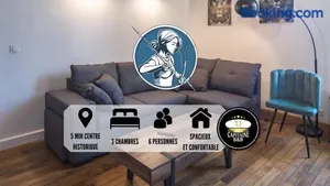 Image of Le Logis de l'Arc - 5min Hypercentre - Max 6 Personnes