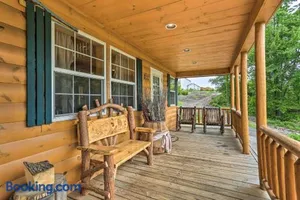 Image of Porch, Fire Pit and Valley Views Blakely Cabin!