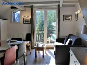 Image of Studio mezzanine renouvé 6 pers, proche commodités et téléski, avec balcon sud/est et casier à ski - FR-1-330-506