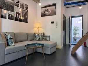 Image of Modern cozy studio with backyard