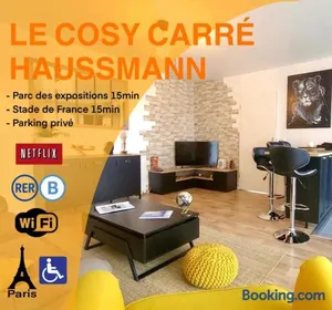 Image of Cosy carré Haussmann, stade de franc, C D G, Paris