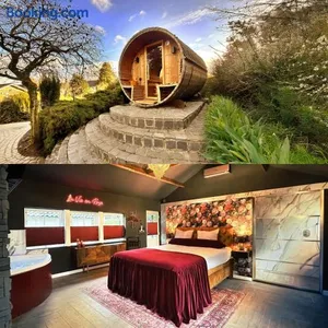 Image of Wellness Tuin - Boudoir Suite - Ultieme Partner Beleving met Jacuzzi en Openhaard en privé Sauna in Romantische stijl