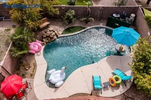 Image of Chic Poolside Oasis - Karaoke - BBQ - Games