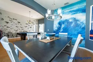 Image of A Wave From it All! Pet friendly, Private heated pool home with fire pit!