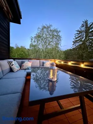 Image of Pavillon Am Kurpark - Top bewertet von Familien! Zentral, modern, ruhig - mit Balkon, Schlitten, Grill, Parkplatz, Wallbox und inklusive Wäschepaket