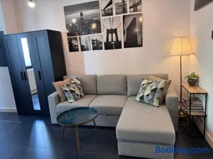 Image of Modern cozy studio with backyard