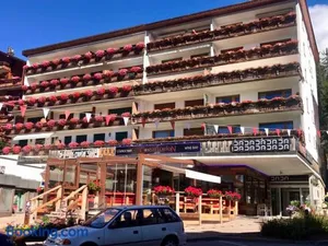 Image of Crans center and close to the ski lifts
