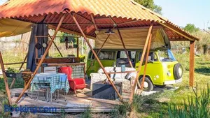 Image of Unique 70s stay! Volkswagen T2 Campervan Dome