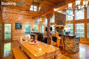 Image of Cabin w Game Room Near Creek & Helen GA