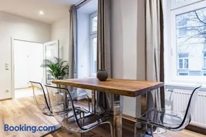 Image of Modern apartment next to subway station
