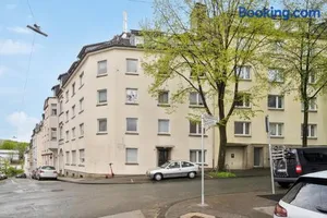 Image of Beautiful 1-Bedroom Apartment with Kitchen, King Bed and Free Wifi in Wuppertal
