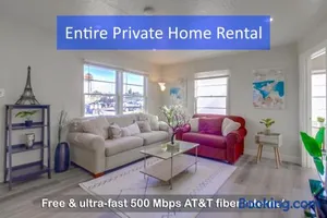 Image of Entire Lovely 3-Bedroom Home w Yard, Parking