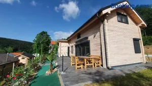 Image of Holzhaus am See mit Panoramablick