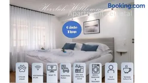 Image of Apartment Leinetal - bester Schlafkomfort in hochwertiger Hotelbettwäsche, 3 Zimmer - große Küche, Duschbad & Parkplatz