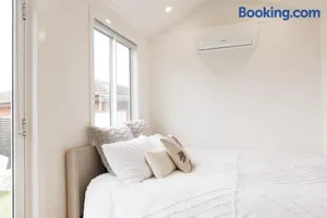 Image of Sweet beautiful TINY HOME with pool and 2 minute drive to the beach