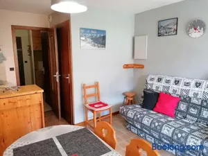 Image of Studio cabine 4 pers avec terrasse et garage, proche navettes ski - Le Grand-Bornand - FR-1-241-242