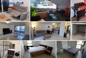 Image of Le Barbusse LYON-T3-Garage-Terrasse-3 lits-Home Cinema