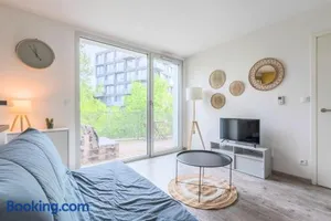 Image of Apartment near metro with parking & balconies