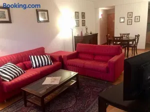 Image of Crans center and close to the ski lifts