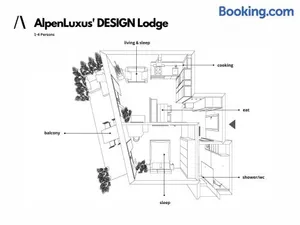 Image of AlpenLuxus presents DESIGN LODGE - terrace & car park