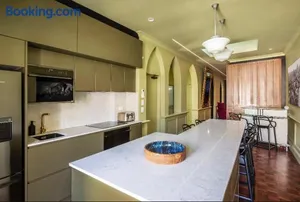 Image of Luxury Space in Victorian Mansion. Hot Tub!
