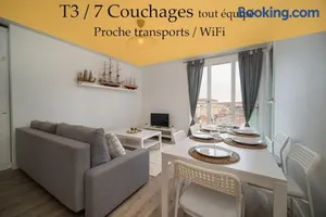 Image of Fully equipped apartment balcony sleeps 7 wifi