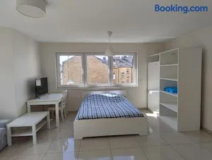 Image of Elegant Spacious Room with Open Kitchen, Steps from Luxembourg Train Station
