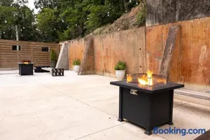 Image of Steps to Bathhouses, Historic Studio, KING BED, Room # 101