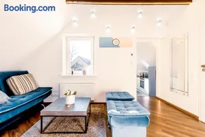 Image of Stylish, modern apartment near Vilnius Old Town